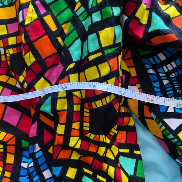 Red and Pink Blazer with Geometric Pattern - Picture 3 of 6